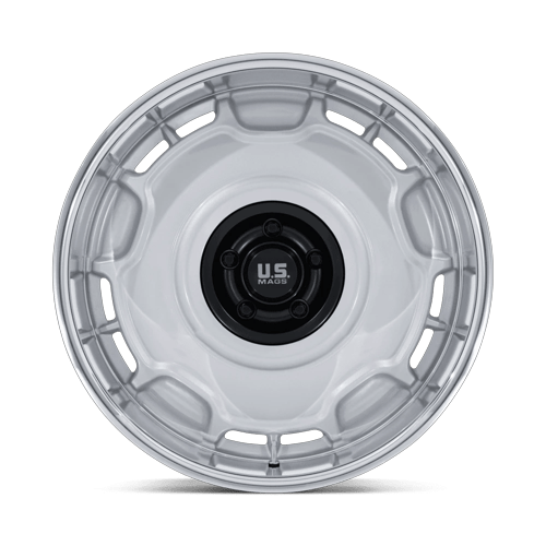 20x8.5 US Mags UC146 Arlington Silver Matte Black Center Wheel 5x5 (1mm)