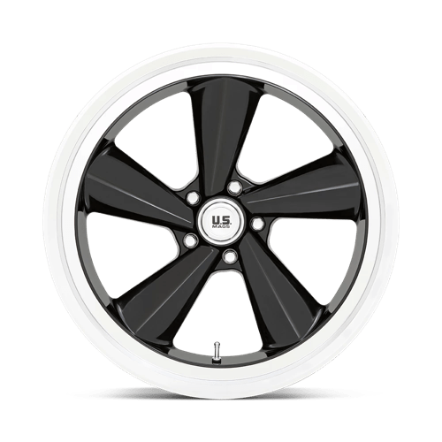 22x10.5 US Mags U136 TS Gloss Black With Diamond Cut Lip Wheel 5x4.75 (0mm)