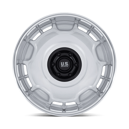 20x8.5 US Mags UC146 Arlington Silver Matte Black Center Wheel 6x5.5 (1mm)