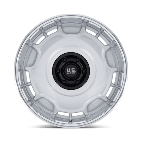 22x9 US Mags UC146 Arlington Silver Matte Black Center Wheel 6x5.5 (15mm)