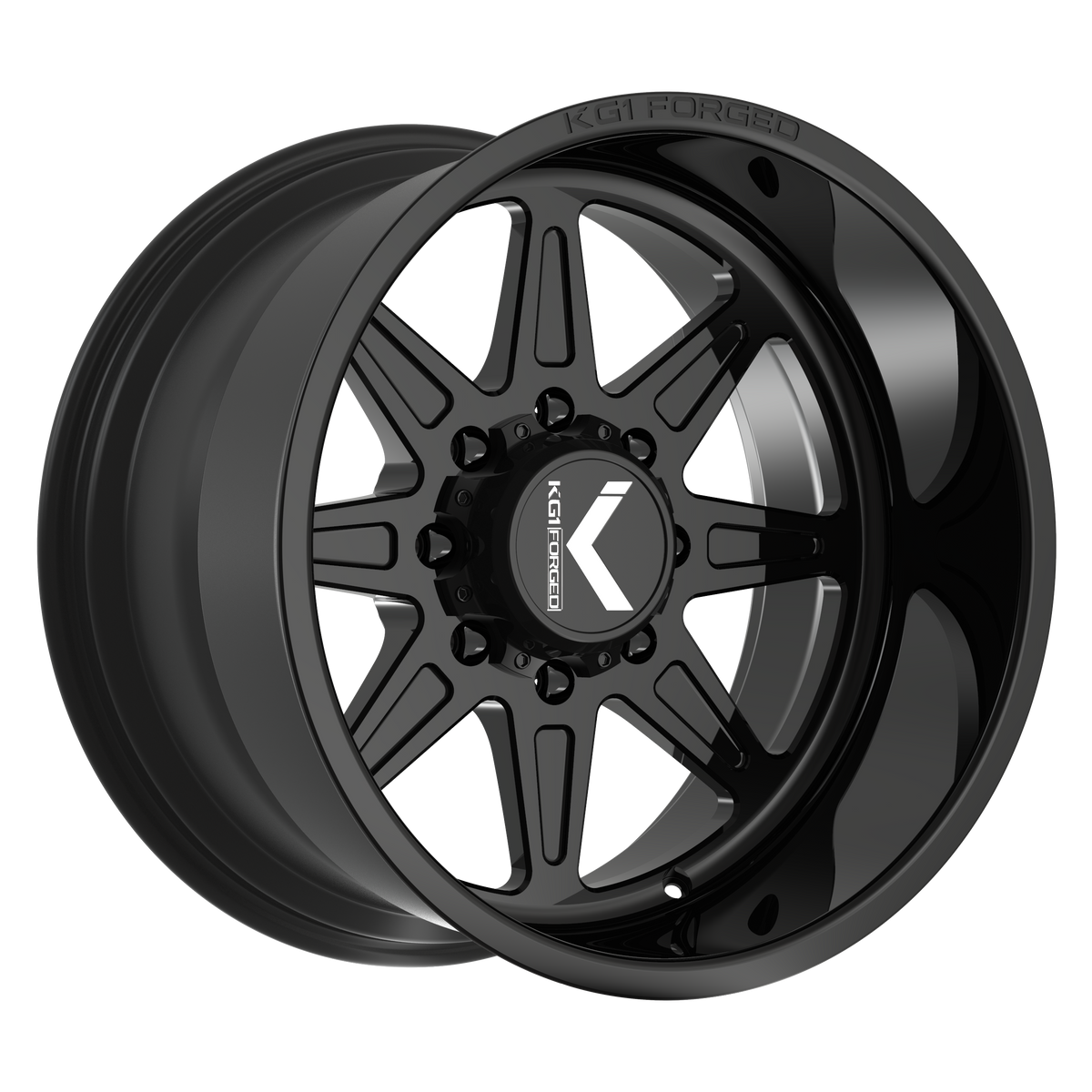 22x12 KG1 Forged KT059 Vamp Gloss Black Wheel 6x135 (-44mm)