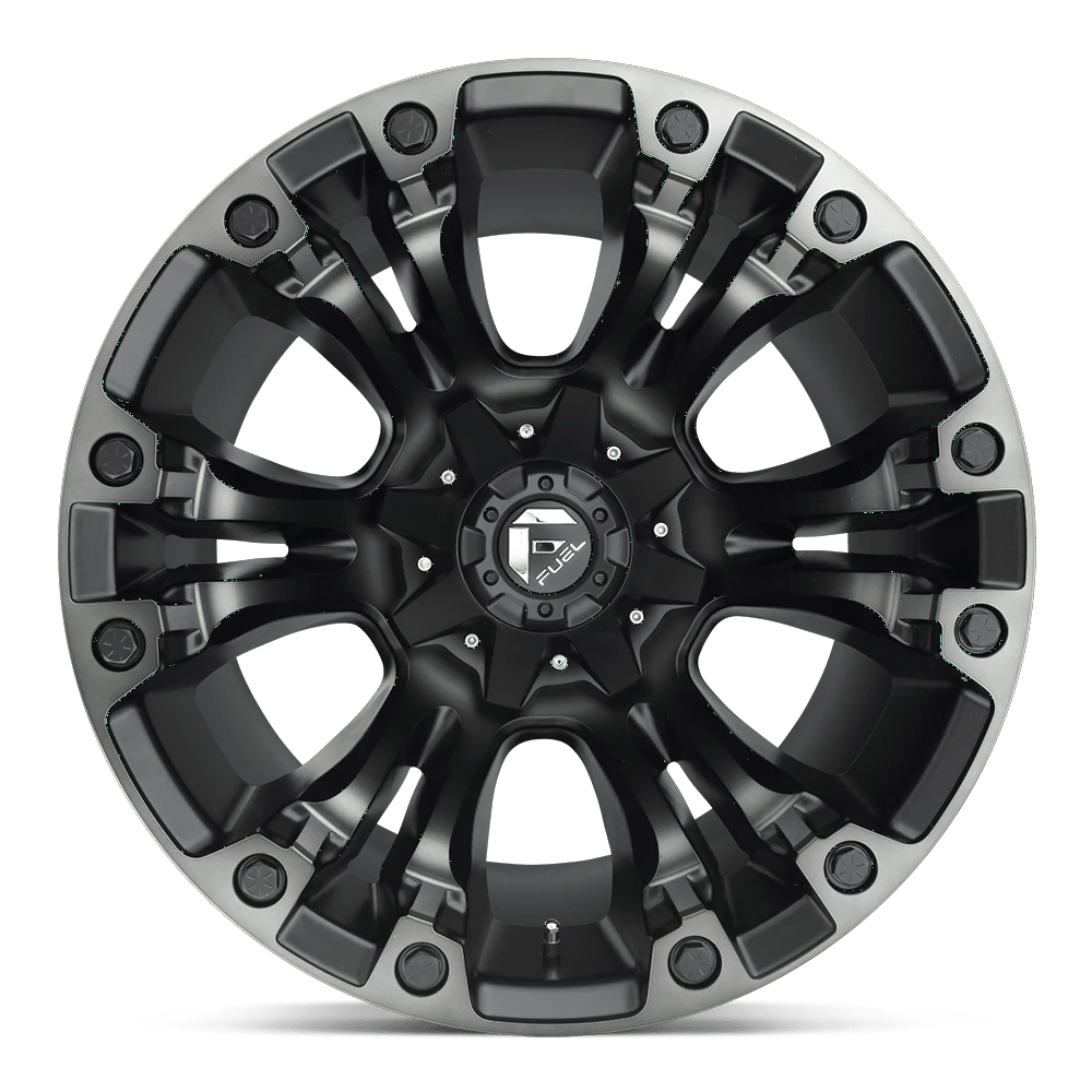 18x9 Fuel D851 Vapor Matte Black Gray Tint Wheel 5x4.5/5x5 (1mm)
