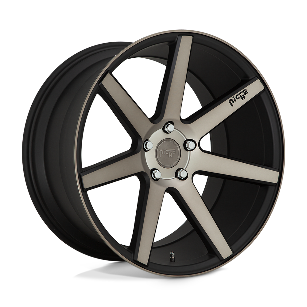 20x10 M150 Niche Verona Black Machined Wheel 5x120 (40mm)