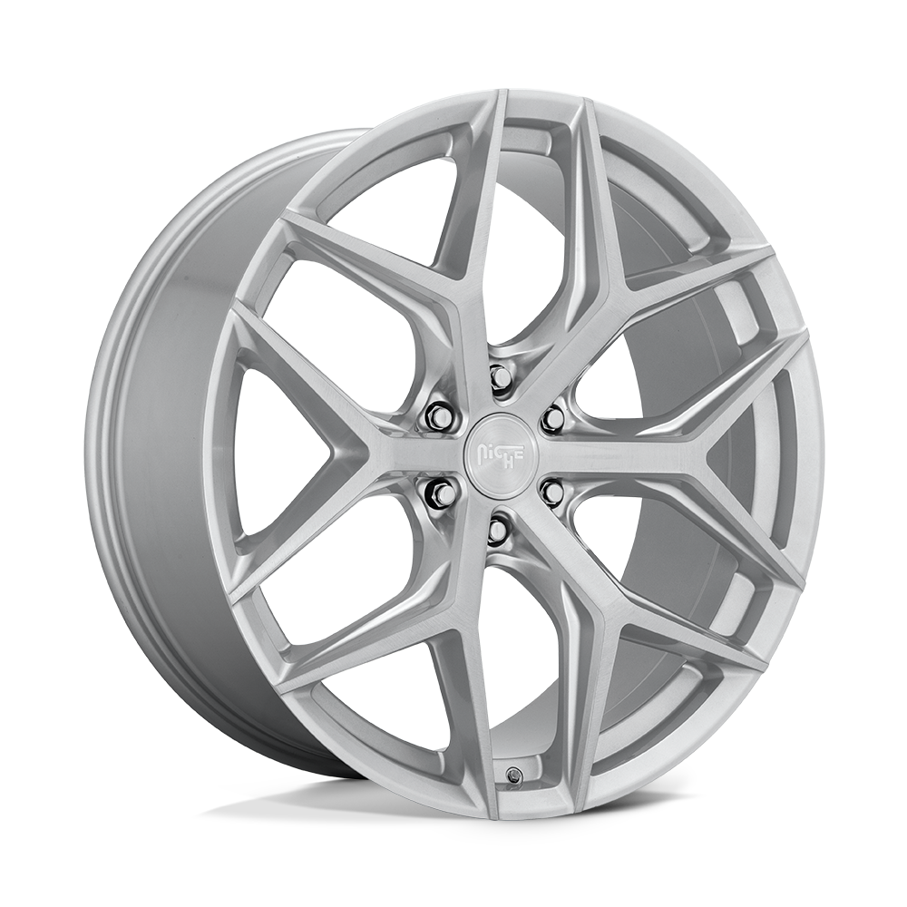 24x10 Niche M233 VICE SUV GLOSS SILVER BRUSHED Wheel 6x5.5 (30mm)