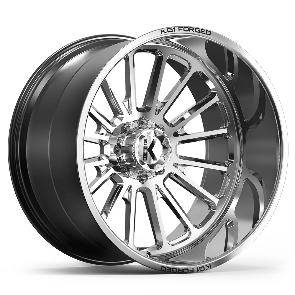 22x10 KG1 Forged KC010 Victor Polished Wheel 8x6.5 (-24mm)