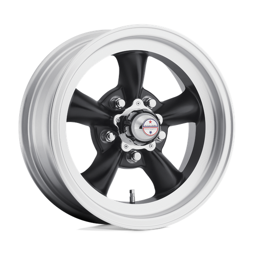 15x7 American Racing VN105 TORQ THRUST D Satin Black Wheel 5x5 (-6mm)