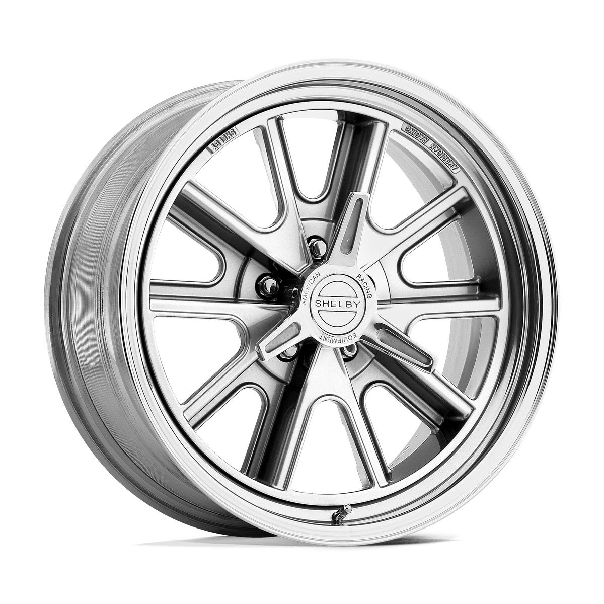 18x8 American Racing VN427 Shelby Cobra Polished Wheel 5x4.75 (0mm)