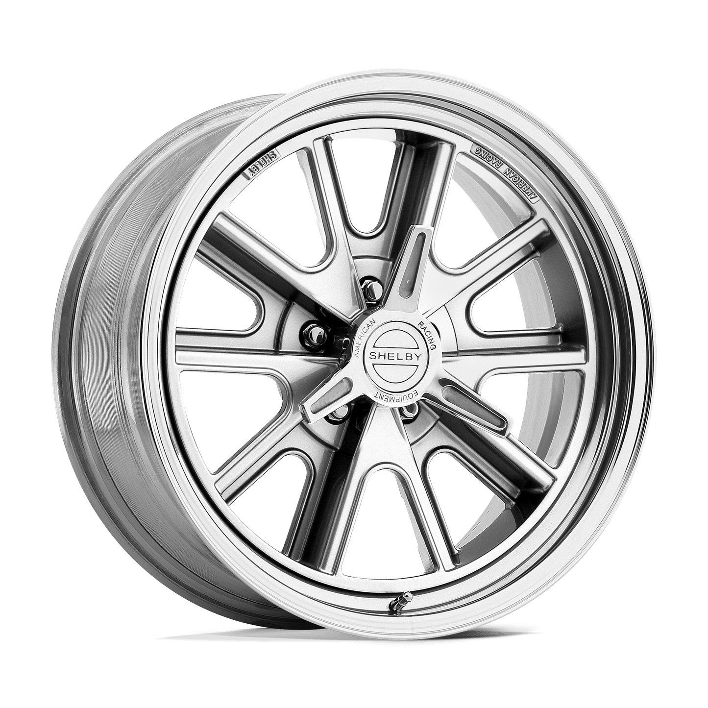 17x8 American Racing VN427 Shelby Cobra Polished Wheel 5x4.5 (0mm)