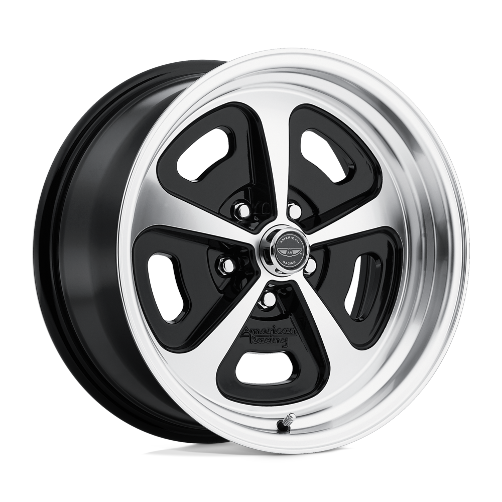 17x9 American Racing VN501 500 MONO CAST Gloss Blk Machined Wheel 5x4.75 (12mm)