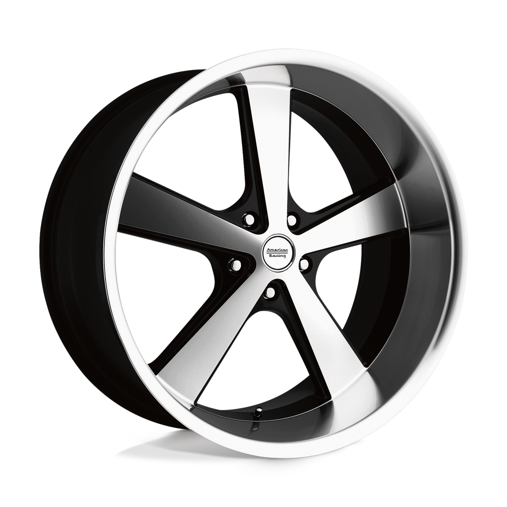 20x8.5 American Racing VN701 NOVA Gloss Black Machined Wheel 5x5 (0mm)