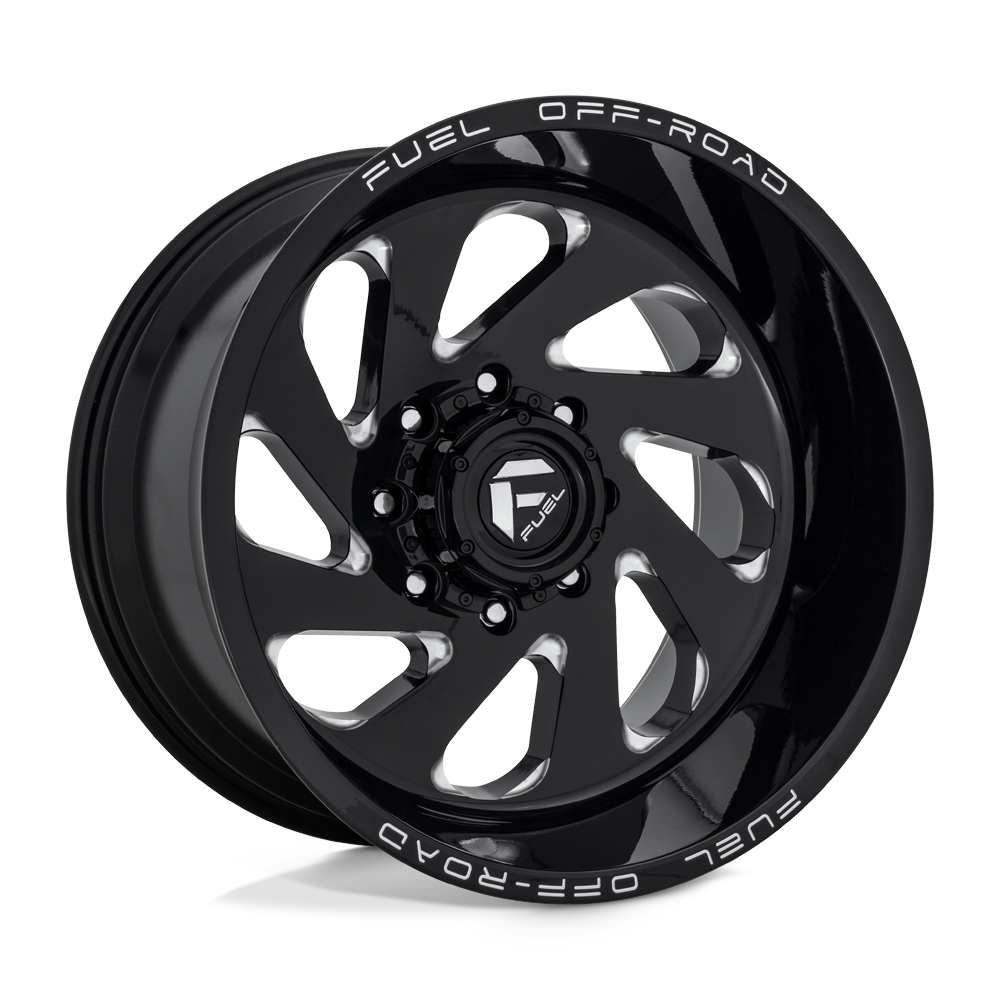 22x12 Fuel D637 VORTEX GLOSS BLACK MILLED Wheel 6x135 (-44mm)