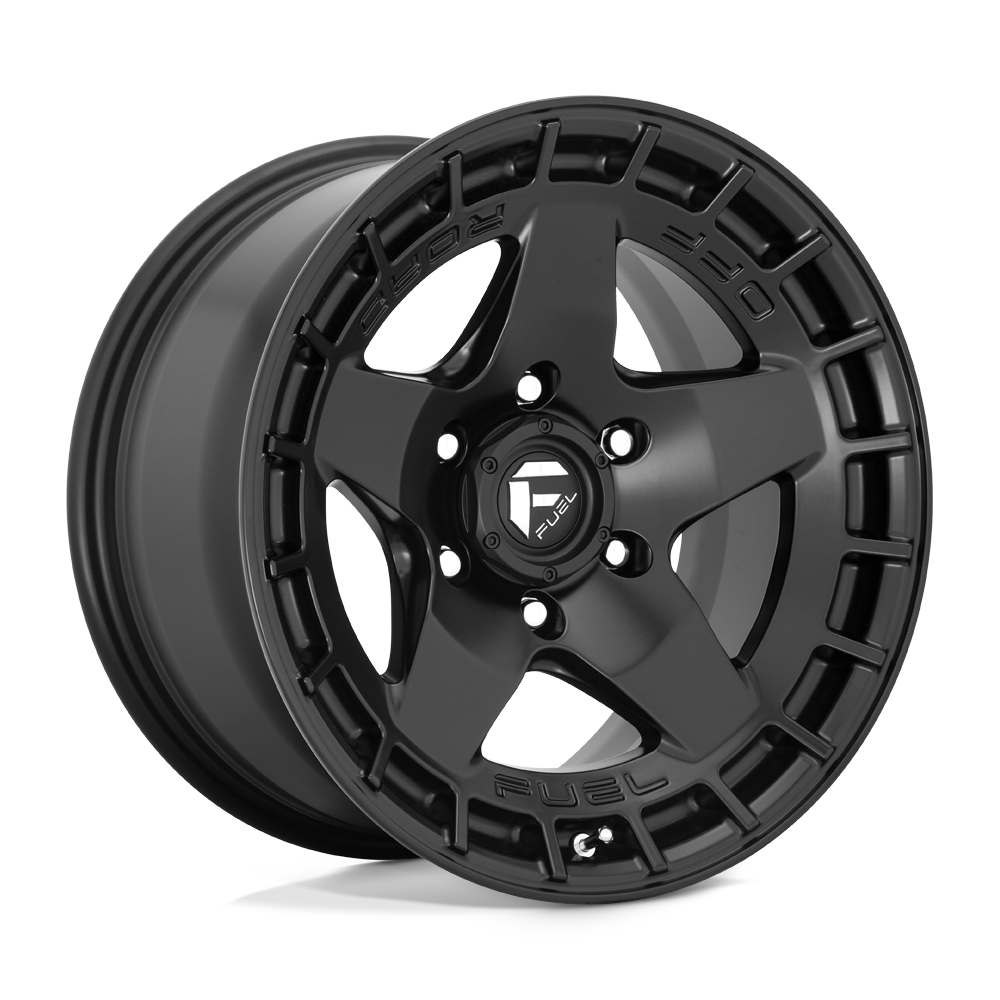 17x9 Fuel D733 WARP SATIN BLACK Wheel 5x5 (-12mm)