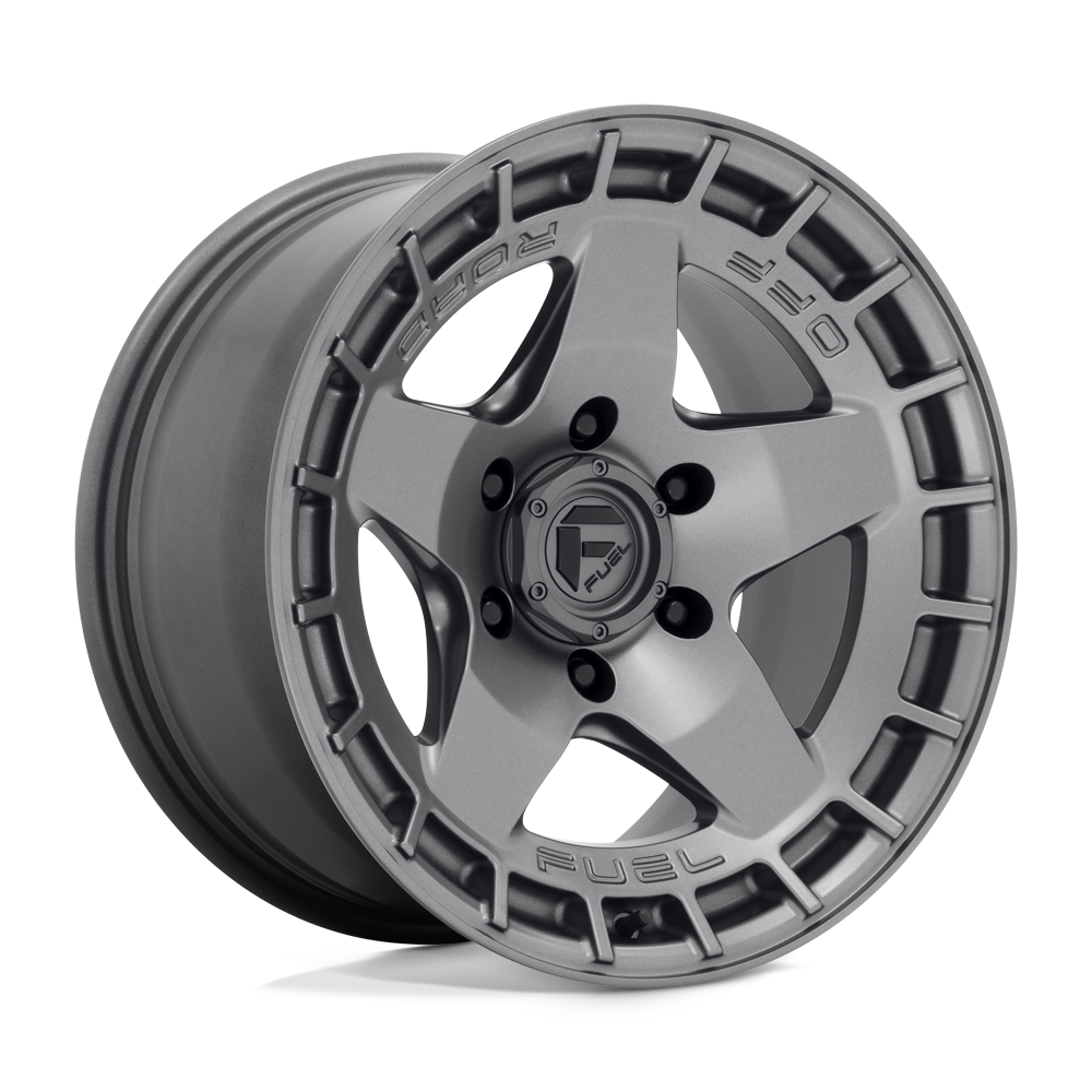 17x9 Fuel D734 WARP Matte Gun Metal Wheel 5x5 (1mm)