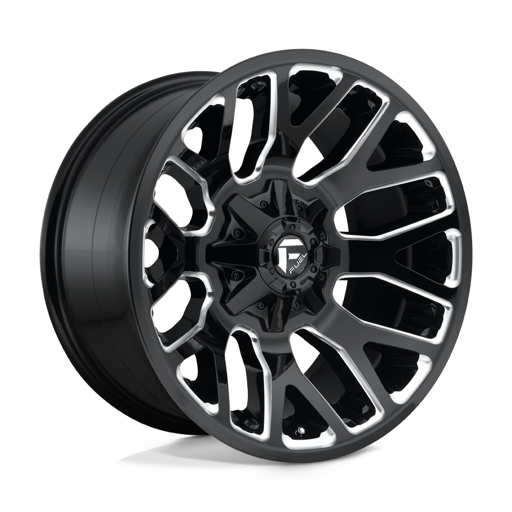 20x9 Fuel D623 WARRIOR GLOSS BLACK MILLED Wheel 6x135/6x5.5 (1mm)