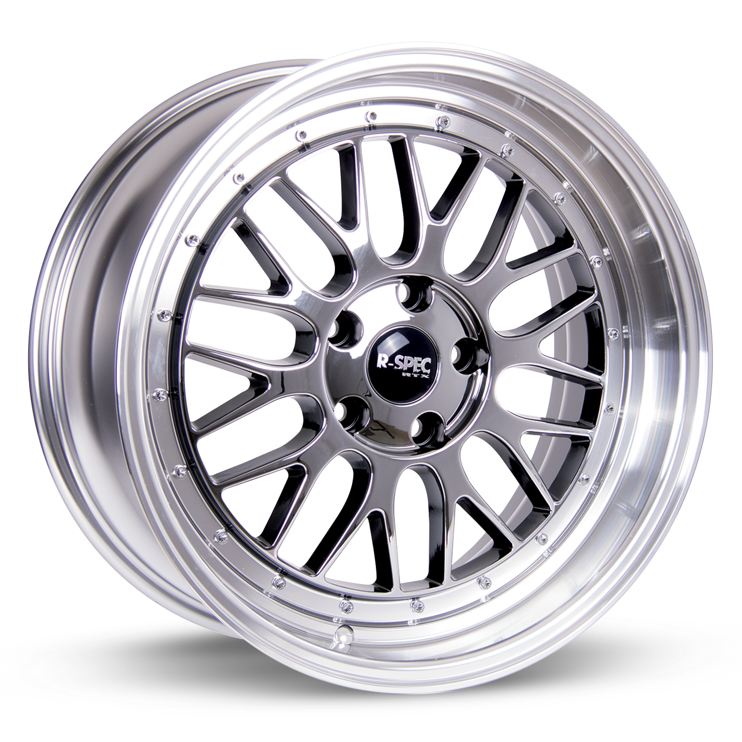 17x7.5 RTX Amaze II Black Chrome (PVD) with Machined Lip Wheel 5x4.5 (40mm)