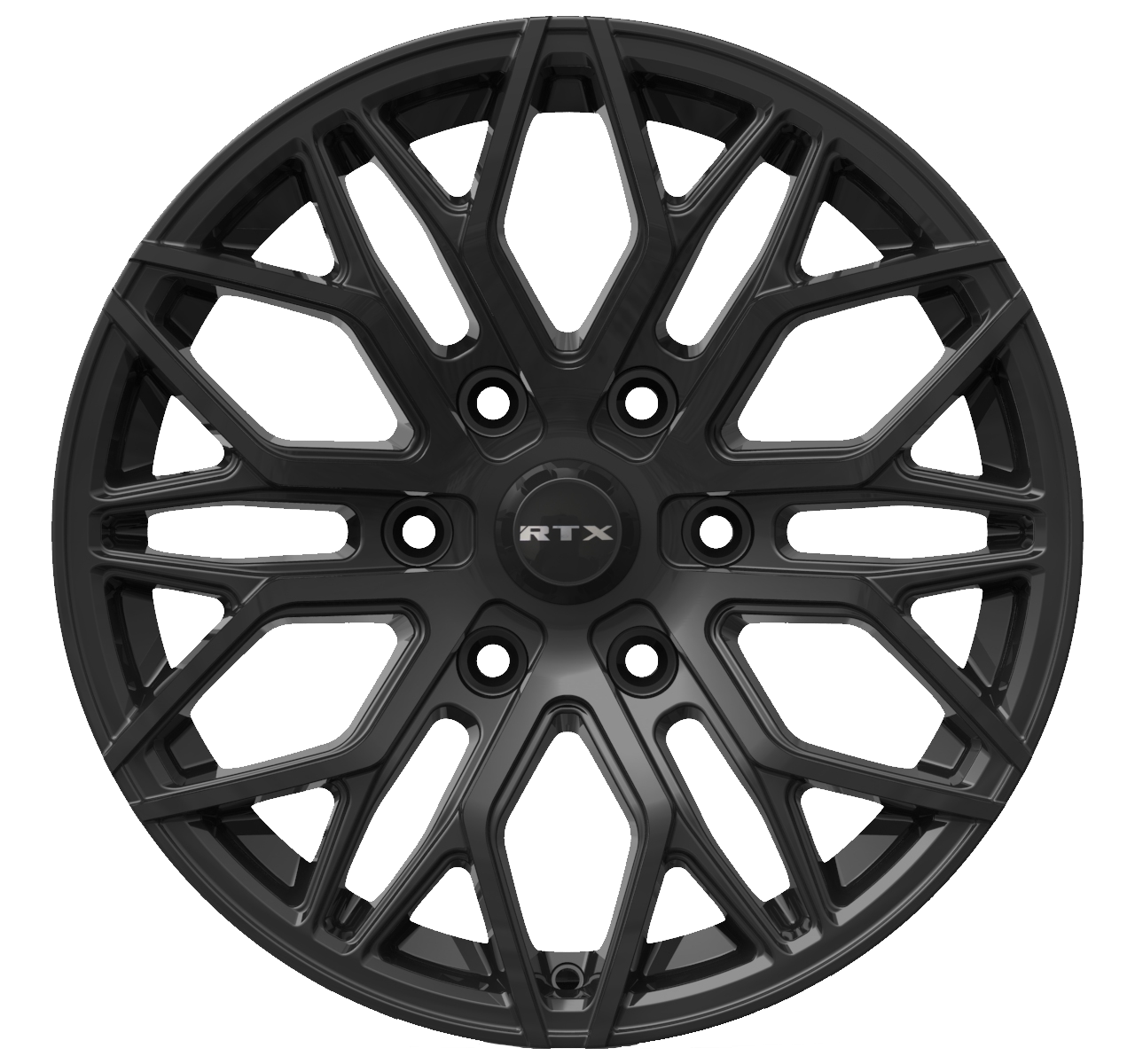20x9 RTX D01 (6 Lugs) Gloss Black Wheel 6x132 (40mm)
