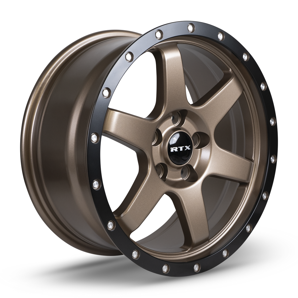 17x8 RTX Dakar Satin Bronze Black Edge Lip Wheel 5x4.5 (35mm)