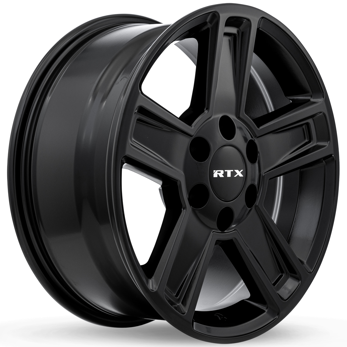 18x8 RTX Glacier Satin Black Wheel 6x135 (30mm)