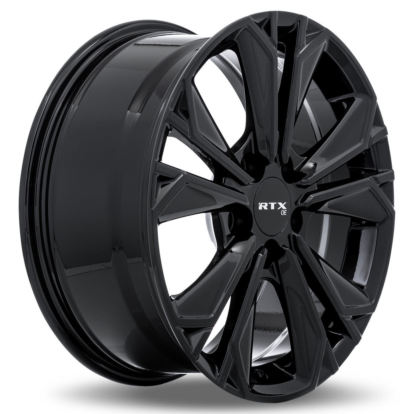 19x7.5 RTX HD01 Gloss Black Wheel 5x4.5 (45mm)