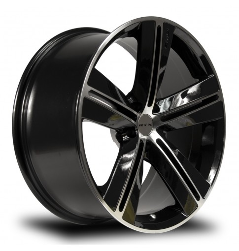 18x7.5 RTX SMS Black Machined Wheel 5x4.5 (40mm)