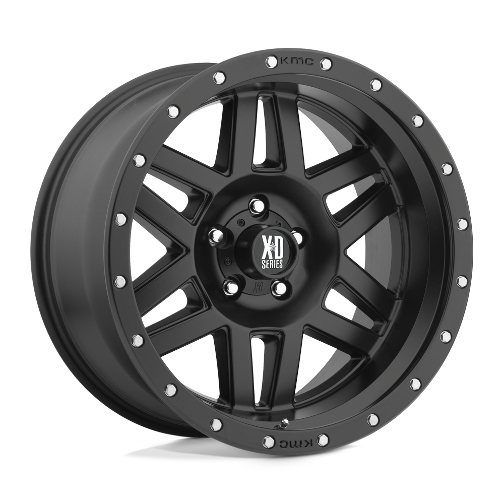 18x8.5 XD128 Machete Satin Black W/Reinforcing Ring Wheel 5x120 (34mm)