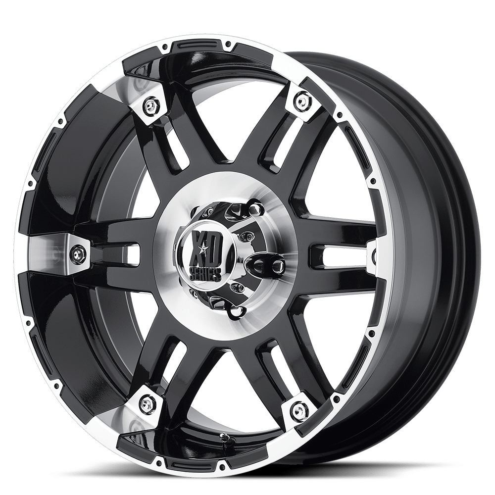 17x8 XD XD797 SPY Gloss Black Machined Wheel 6x135 (18mm)