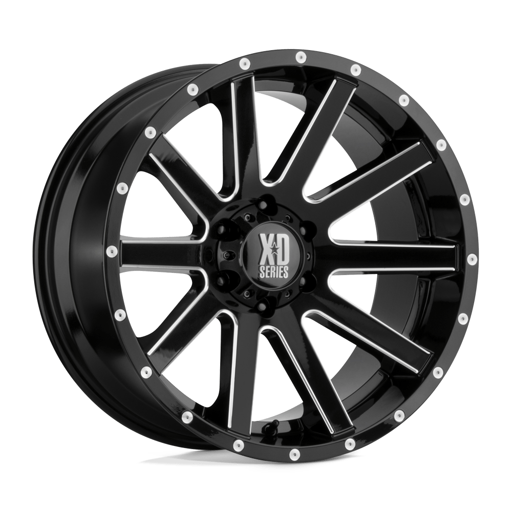 18x9 XD XD818 HEIST Satin Black Milled Wheel 6x5.5 (30mm)