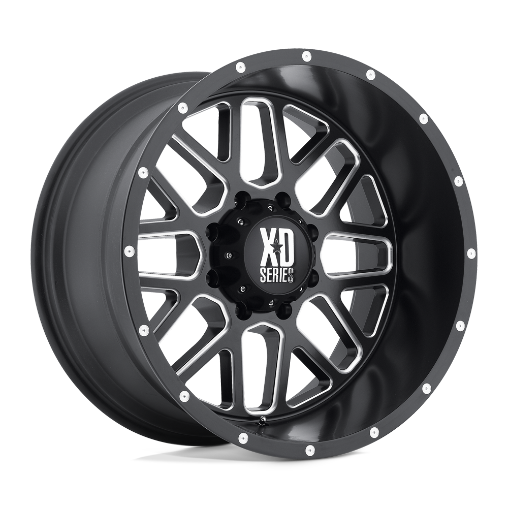 20x9 XD XD820 GRENADE Satin Black Milled Wheel 5x5.5 (18mm)