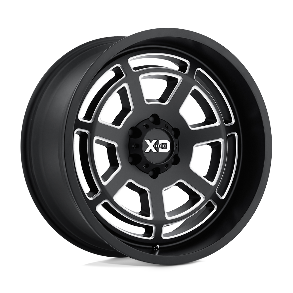 20x9 XD XD824 BONES Satin Black Milled Wheel 8x180 (0mm)