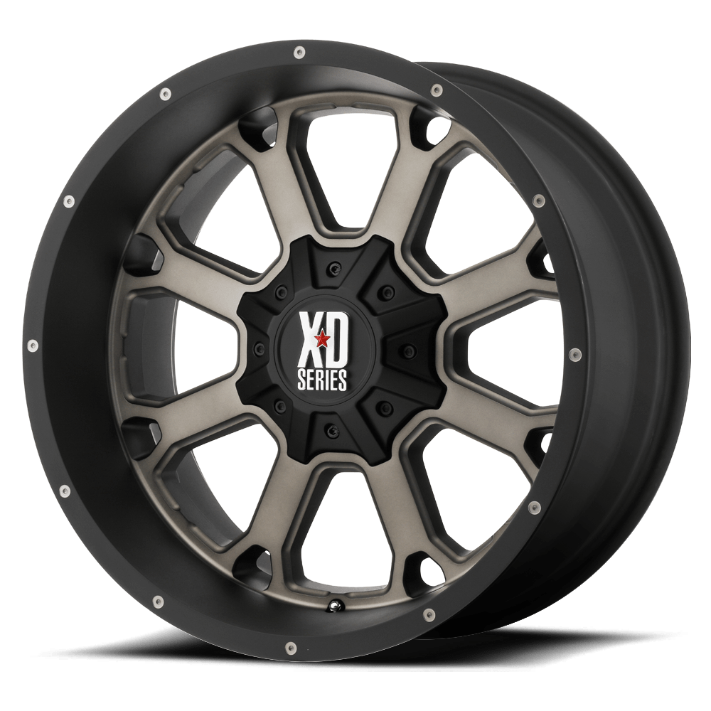 20x12 XD XD825 BUCK 25 Matte Black Dark Tint Wheel 8x180 (-44mm)