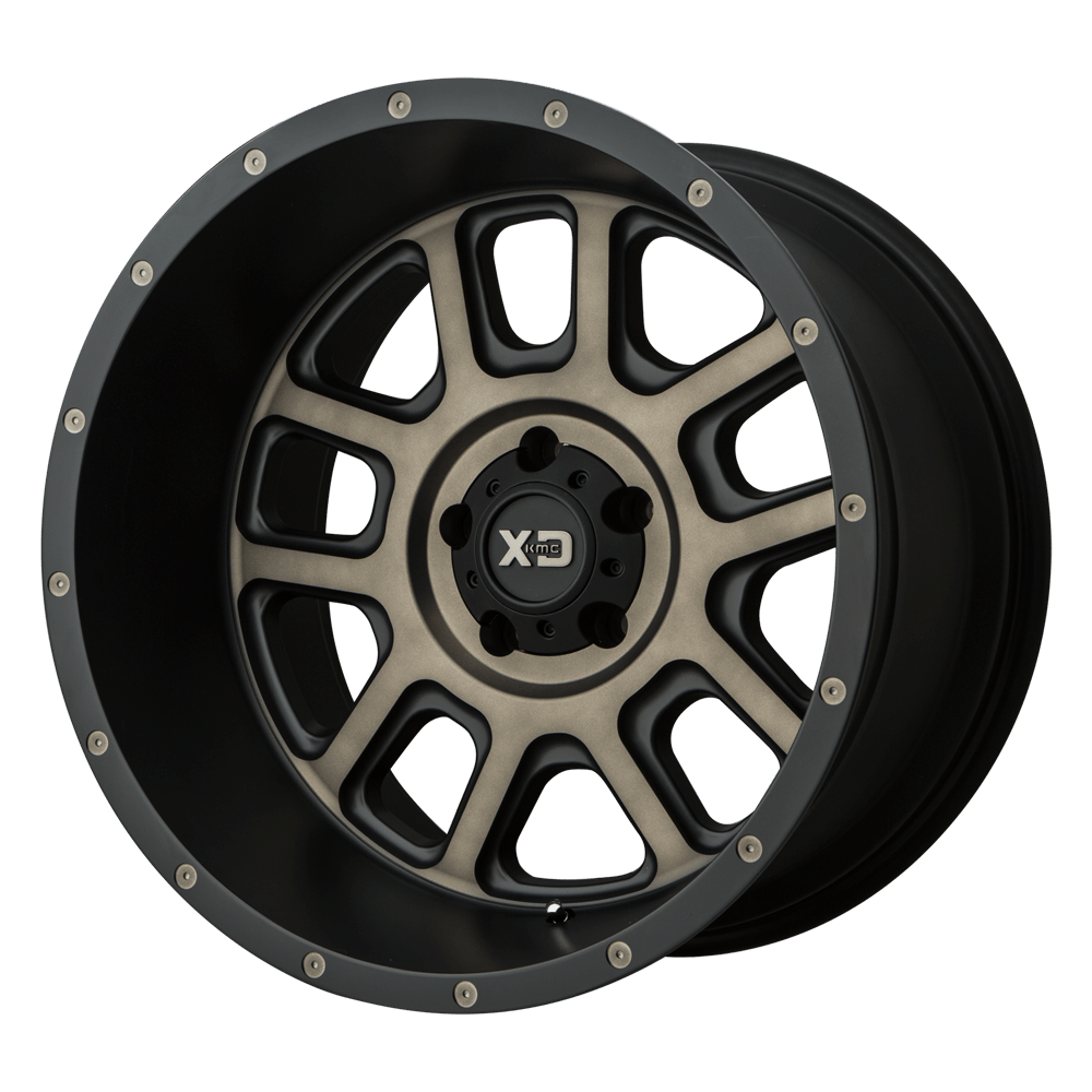 20x9 XD XD828 DELTA Matte Black w/ Dark Tint Clear Wheel 8x170 (18mm)