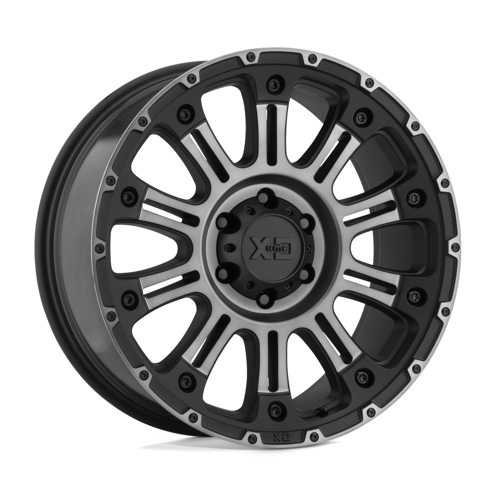 20x9 XD XD829 HOSS II Satin Black Machined Gray Tint Wheel 5x5 (-12mm)
