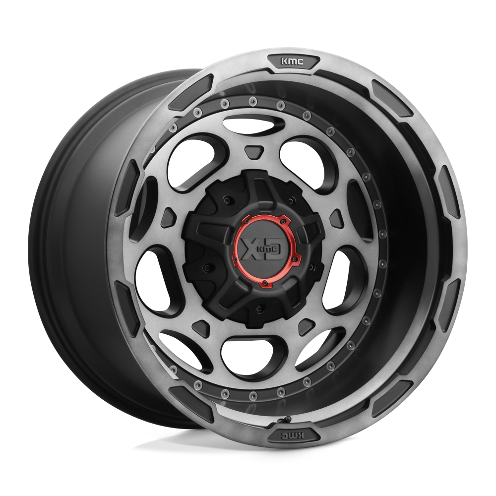 20x10 XD XD837 DEMODOG Satin Black Gray Tint Wheel 5x5.5/5x150 (-18mm)