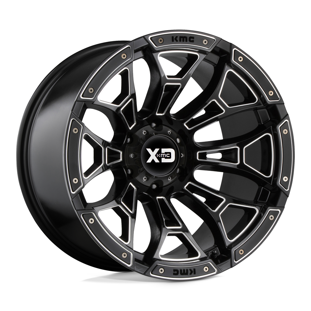 20x12 XD XD841 BONEYARD Gloss Black Milled Wheel 8X6.5 (-44mm)