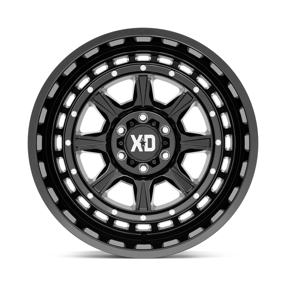 22x10 XD Series XD866 Outlander Gloss Black Wheel 5x5 (-18mm)