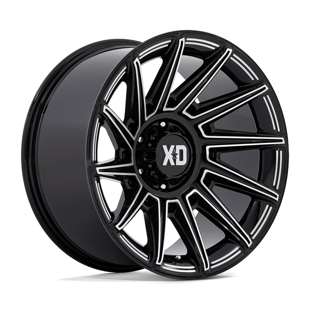 20x10 XD XD867 Specter Gloss Black Milled Wheel 8x180 (-18mm)