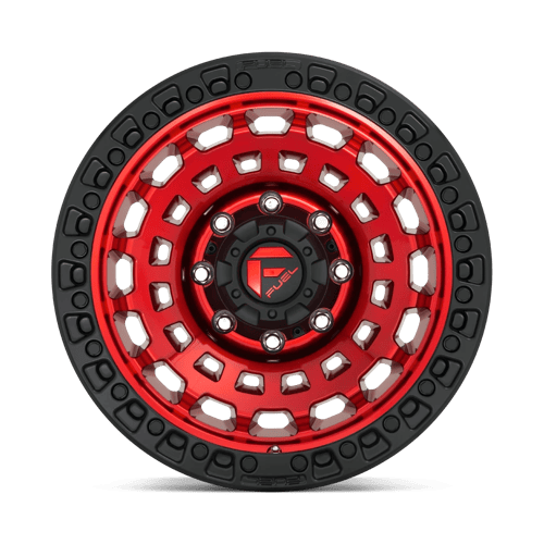 17x8.5 Fuel Off-Road D632 Zephyr Candy Red Black Bead Ring Wheel 5x4.75 (34mm)