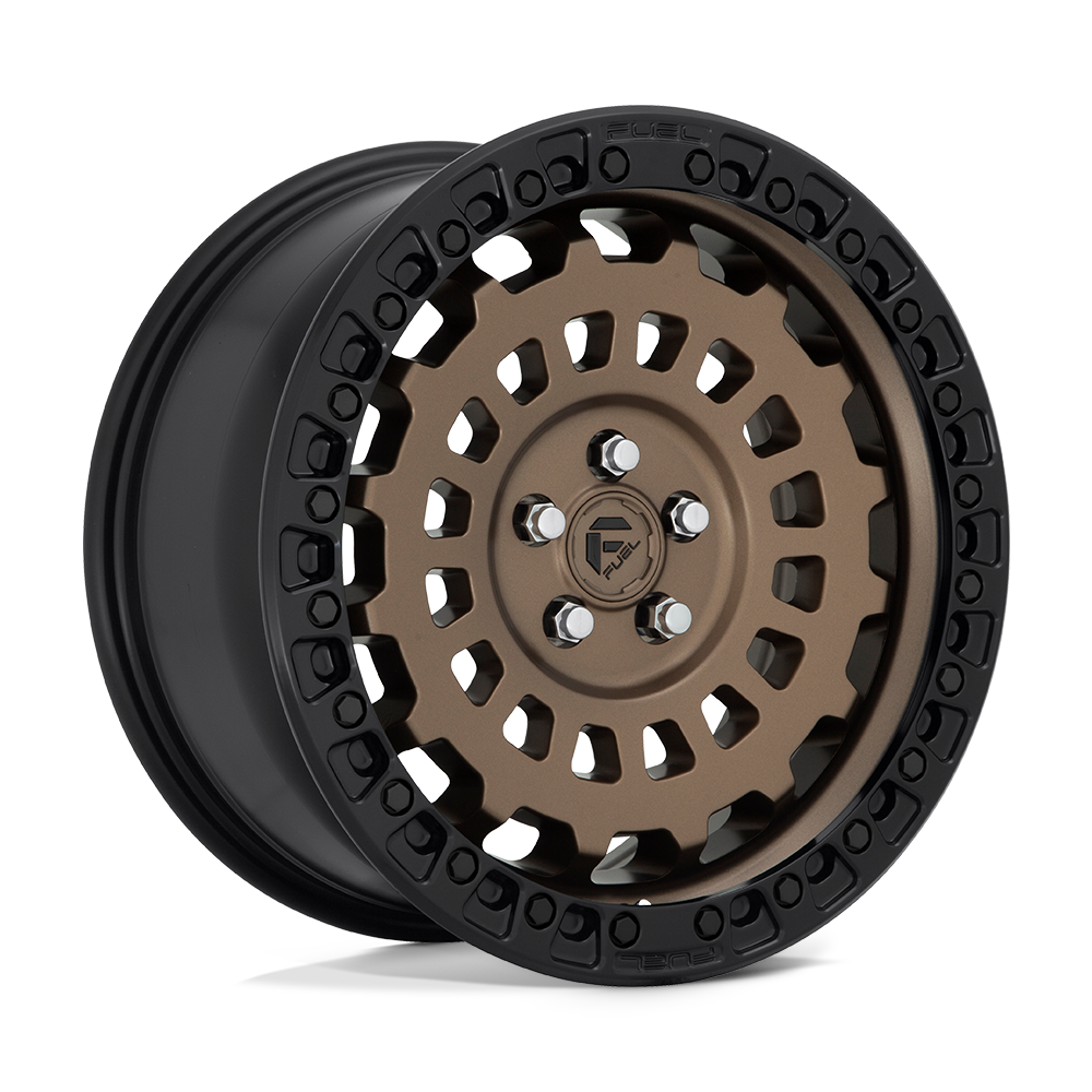 17x8 Fuel D634 ZEPHYR MATTE BRONZE BLACK BEAD RING Wheel 5x4.5 (38mm)