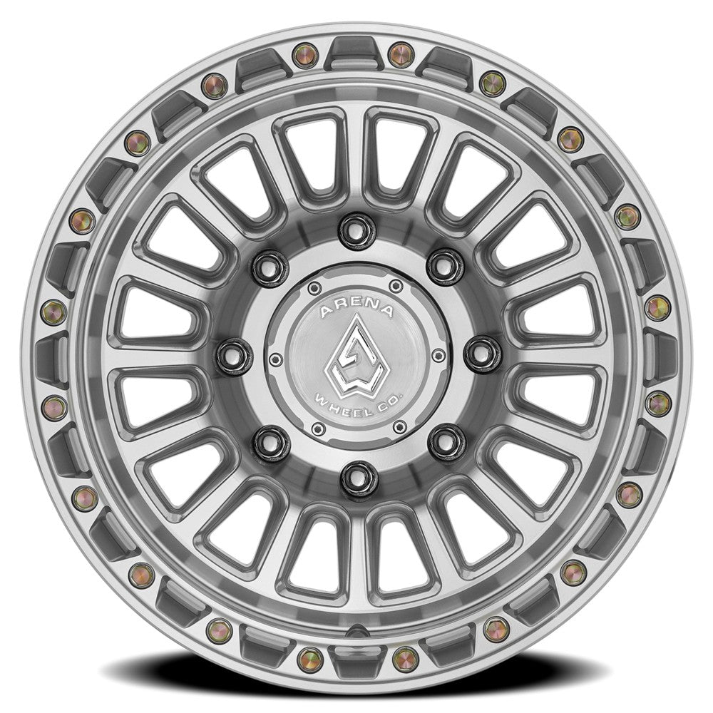 20x9 Arena Wheel Co. A130 Podium Gloss Silver Machined Wheel 8x180 (0mm)