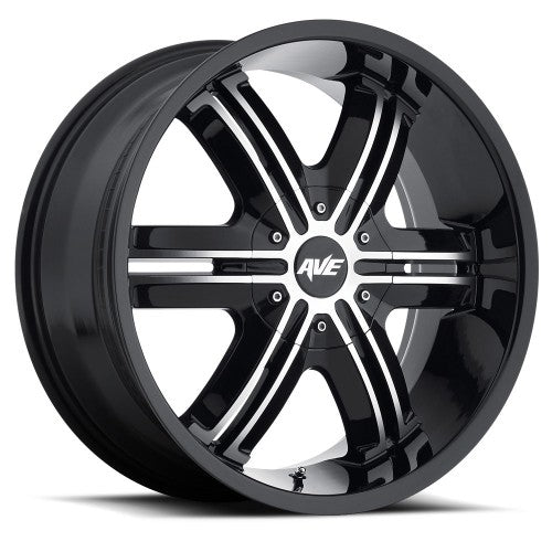 20x9 Avenue A612 Gloss Black Machined Wheel 5x4.5/5x120 (35mm)