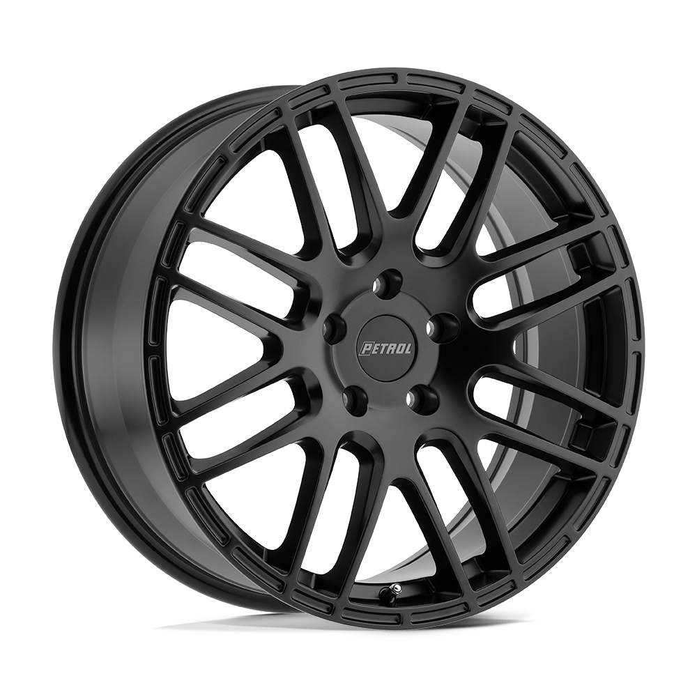 18x8 Petrol P6A MATTE BLACK Wheel 5x120 (35mm)