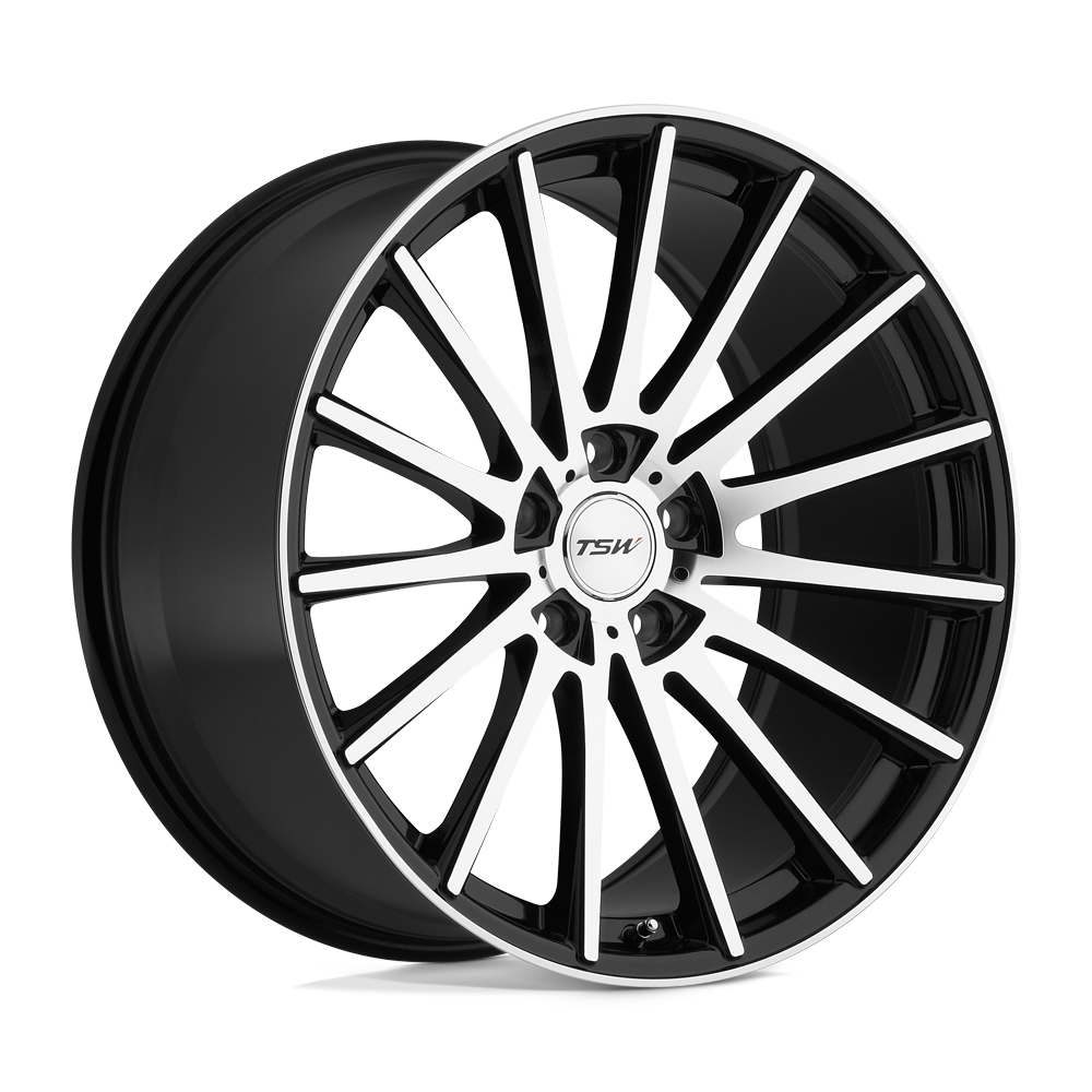 19x9.5 TSW CHICANE GLOSS BLACK W/ MIRROR FACE Wheel 5x112 (35mm)