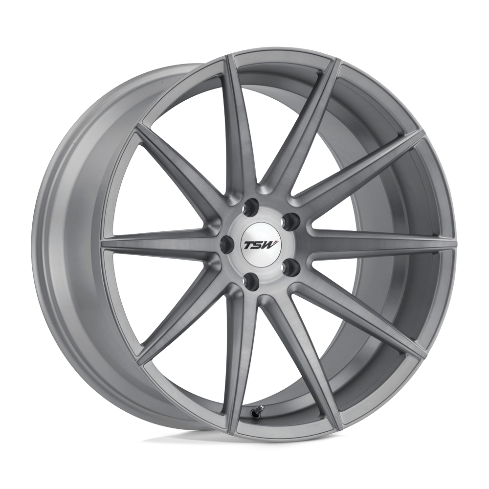 18x8.5 TSW CLYPSE TITANIUM W/ MATTE BRUSHED FACE Wheel 5x4.5 (40mm)