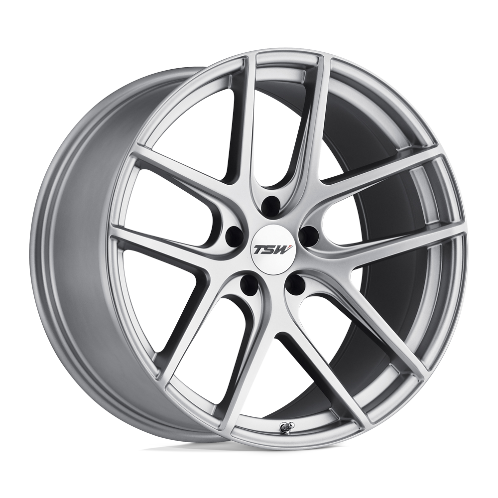 19x9 TSW GENEVA MATTE TITANIUM SILVER Wheel 5x120 (15mm)