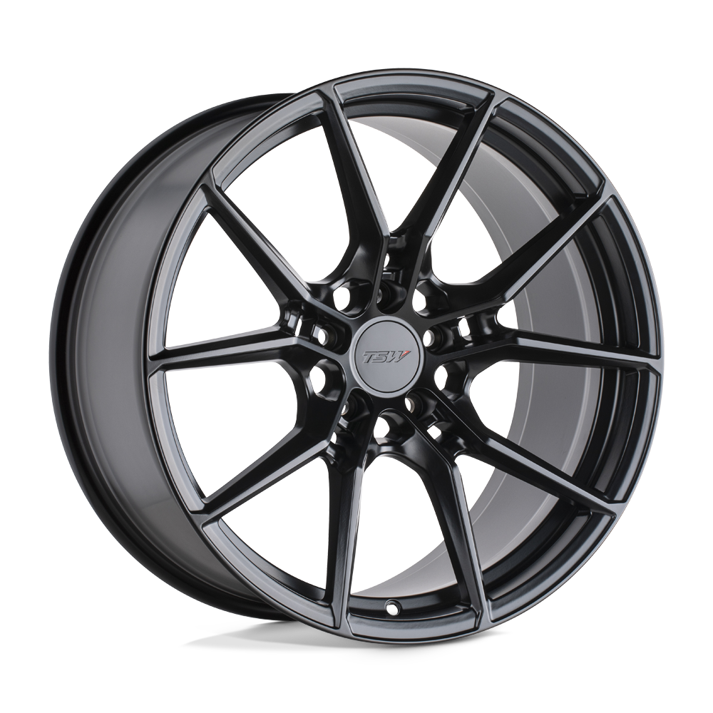 18x8.5 TSW NEPTUNE SEMI GLOSS BLACK Wheel 5x112 (43mm)
