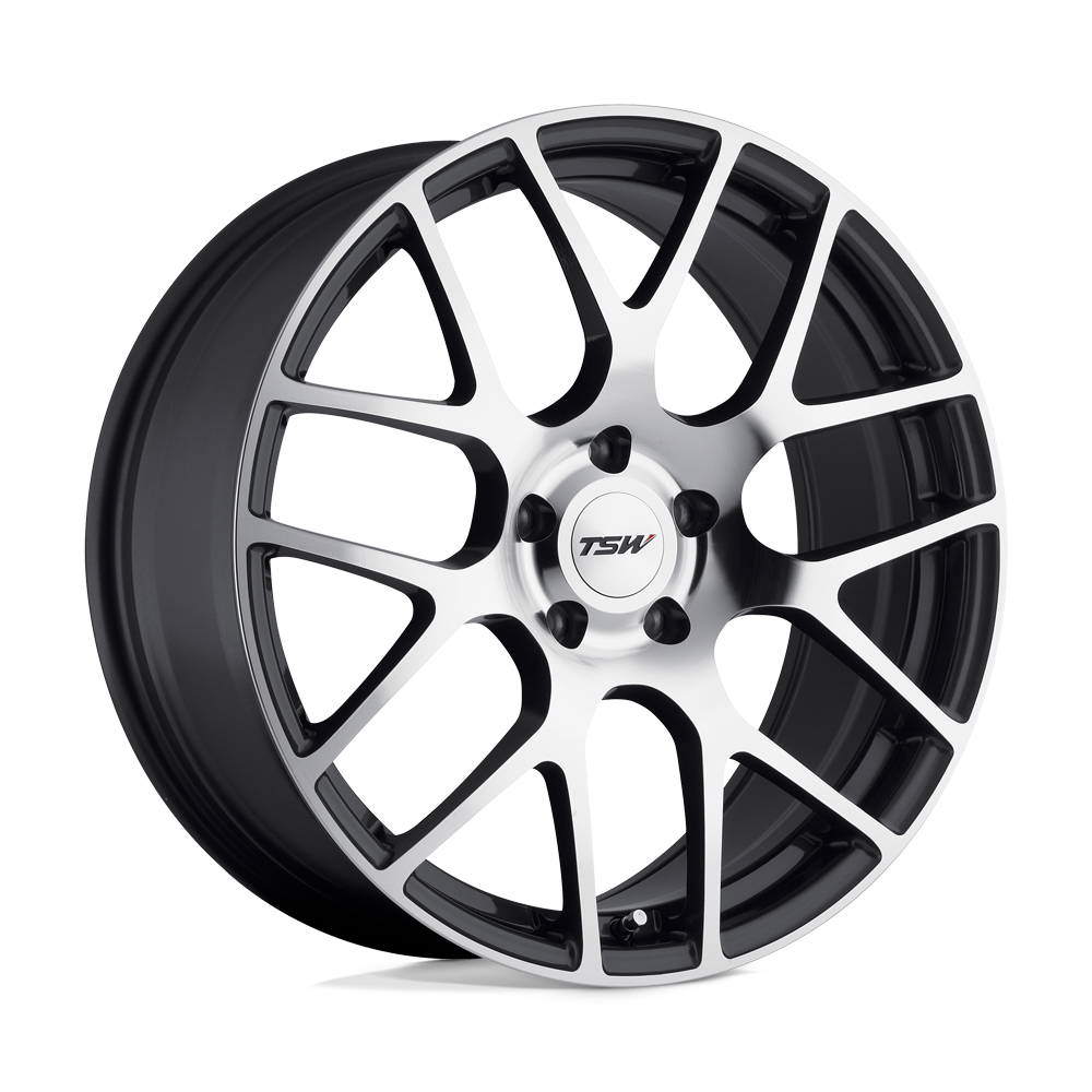 19x9 TSW NURBURGRING GUNMETAL W/ MIRROR CUT FACE Wheel 5x4.75 (50mm)