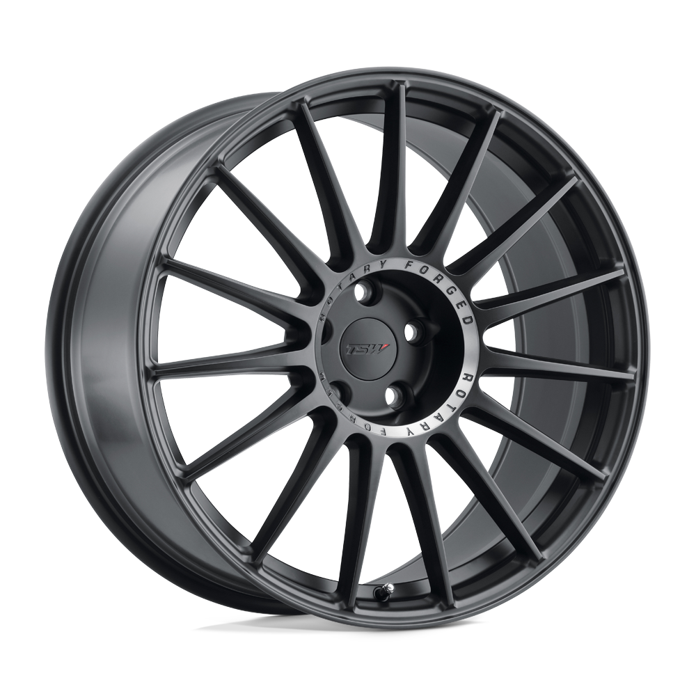 19x9 TSW PADDOCK SEMI GLOSS BLACK W/ MACHINED TINTED RING Wheel 5x4.5 (20mm)