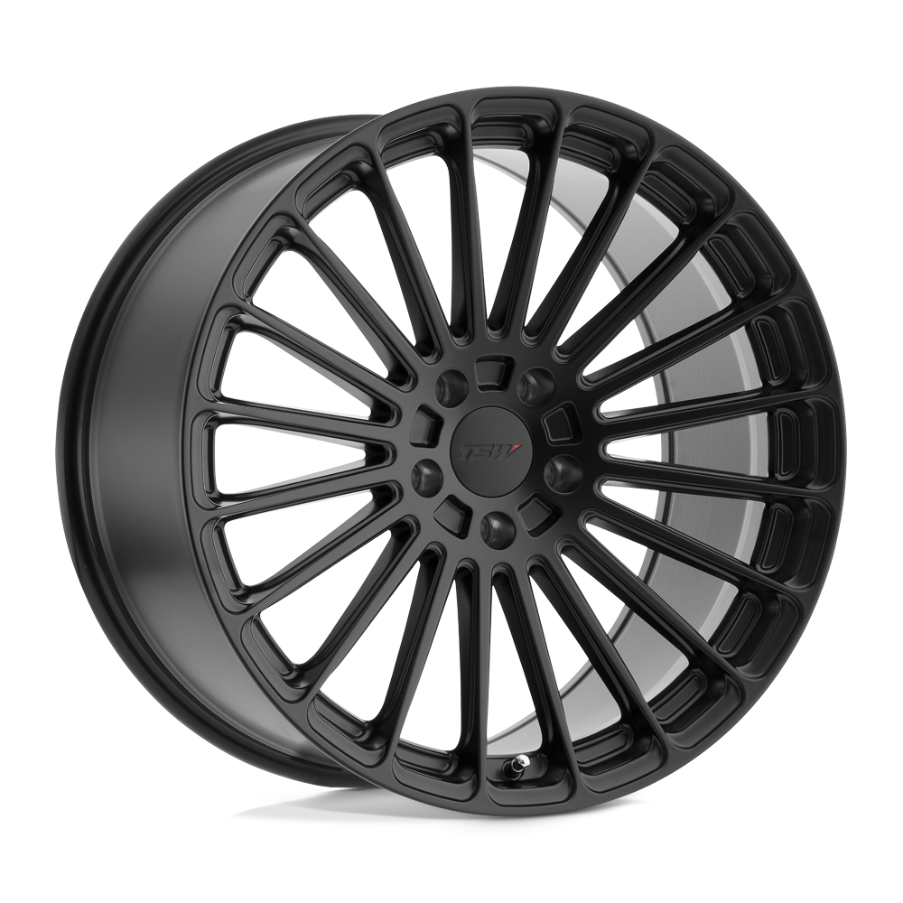 17x8 TSW TURBINA MATTE BLACK Wheel 5x100 (35mm)