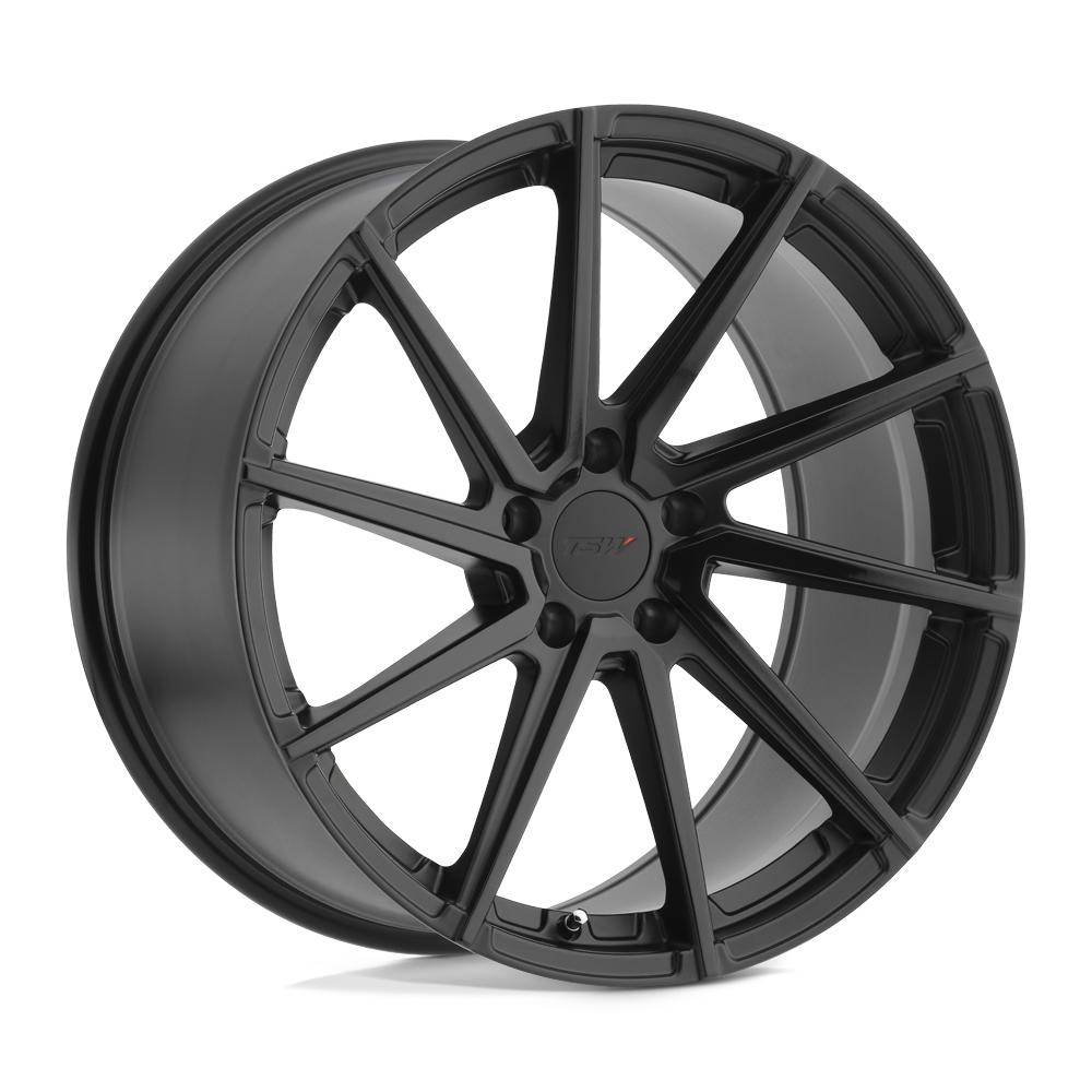 20x10.5 TSW WATKINS DBL BLACK - MATTE BLK W/ GLOSS BLK FACE Wheel 5x120 (25mm)