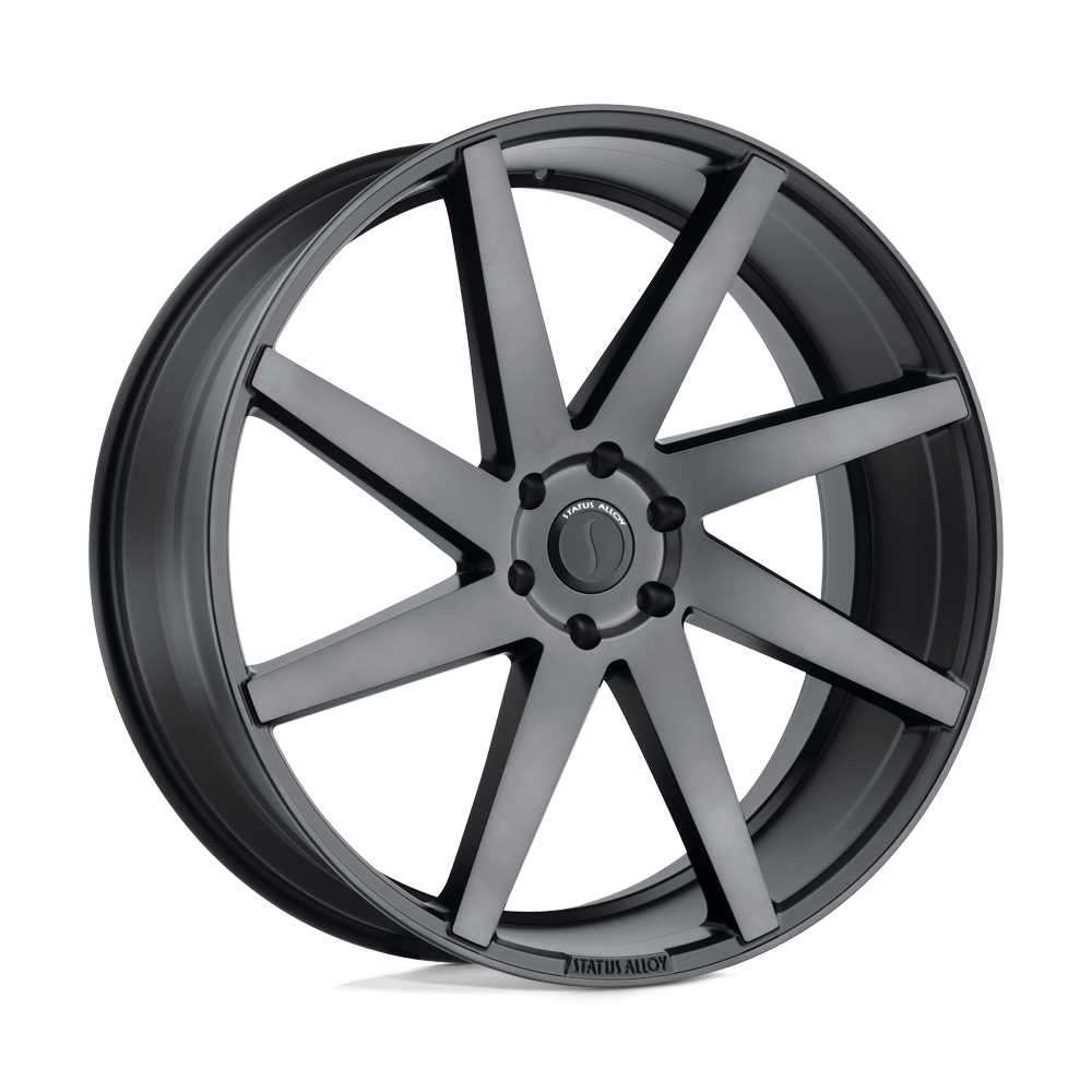 22x9.5 Status BRUTE CARBON GRAPHITE Wheel 5x115 (15mm)